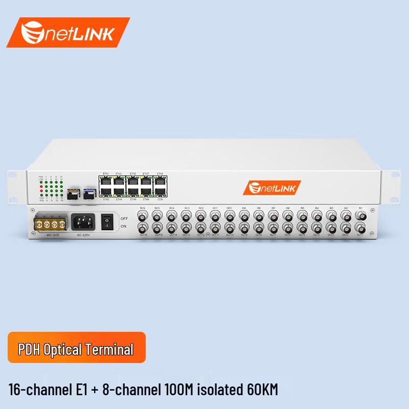 netLINK PDH Optical Fiber Transceiver 60 KM