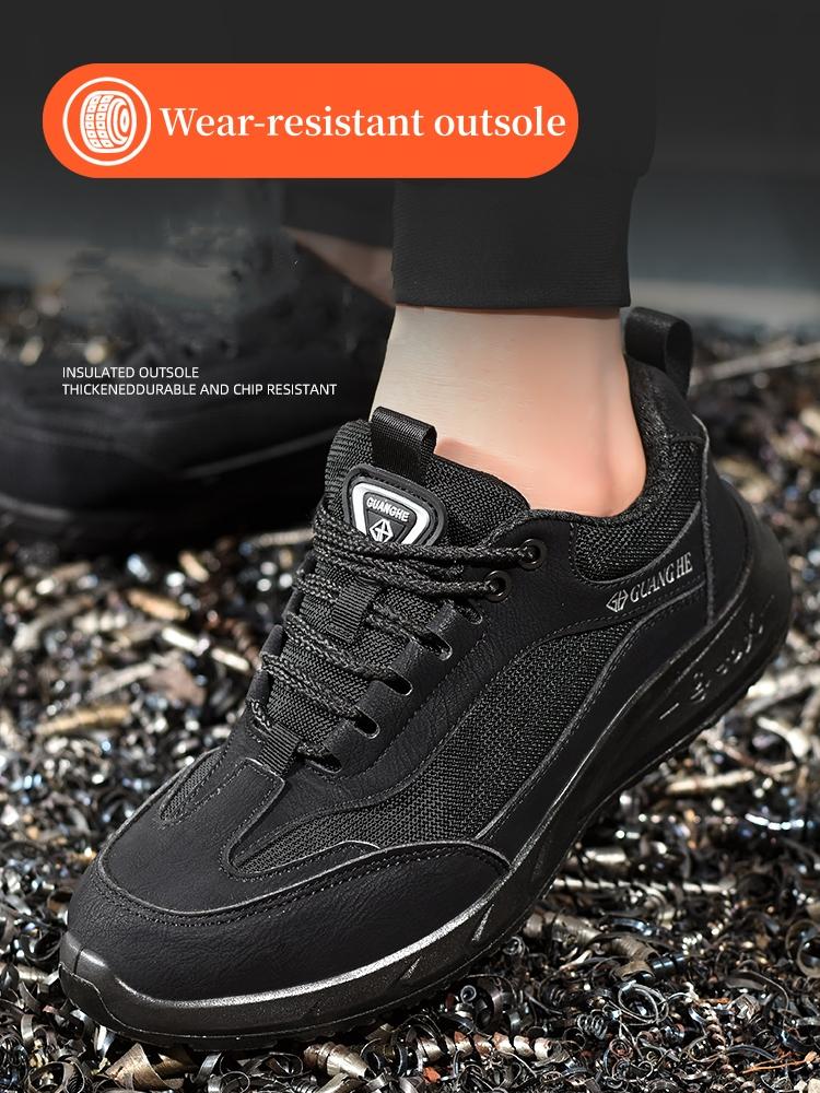 Electrical insulation 6KV Work Safety Shoes Men Breathable Work Sneakers Steel Toe Shoes Anti-puncture Protective Safety Boots