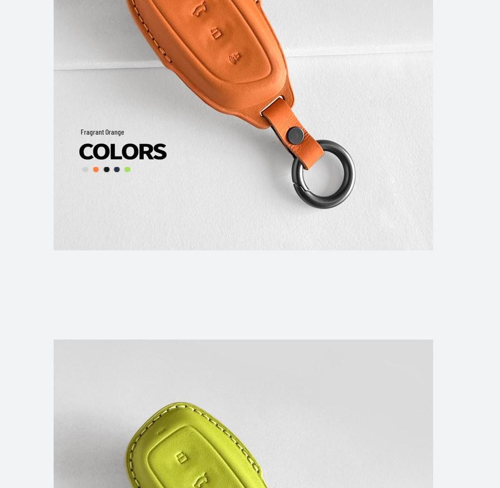 Haval Third Gen H6 Genuine Leather Key Case for H5/H9, Xiaolong/Menglong, Big Dog Car Key Holder