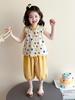 Summer 2026 Polka Dot Bow Sleeveless Vest for Baby Girls - Stylish and Fashionable Set