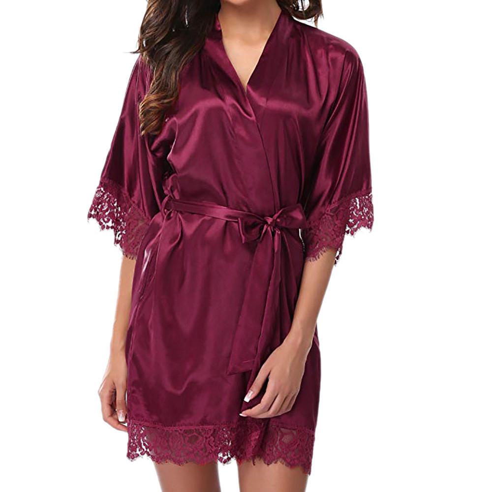 Dame Dame Sexy Blonder Nattøy Satin Natttøy Undertøy Pyjamas Dress
