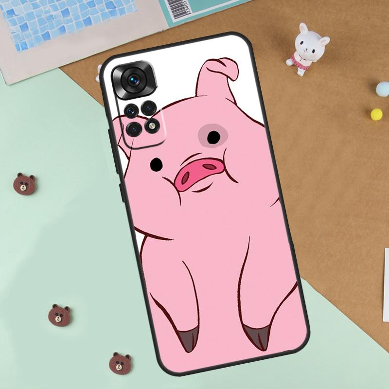 Cartoon Pig Case For Xiaomi Redmi Note 13 12 11 9 10 14 Pro 10S 11S 12S Cover For Redmi 13C 10C 12C 14C