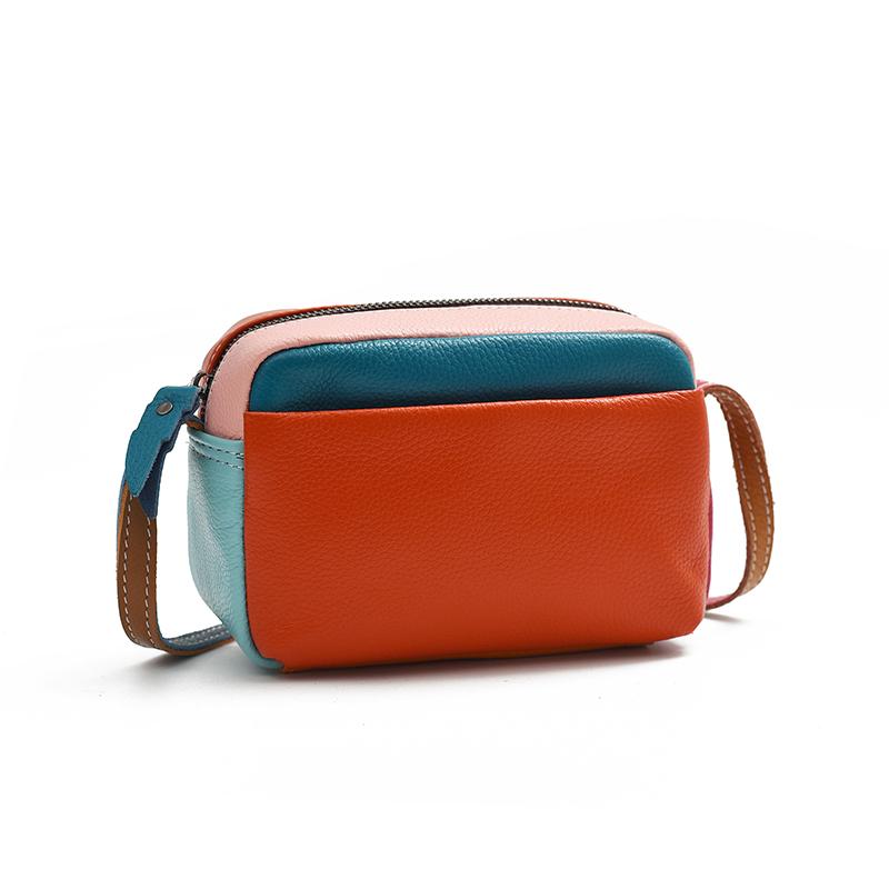 Dámská kožená taška přes rameno Messenger tašky Designová módní ležérní taška