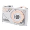 Digital Camera 1080P HD 48MP 8X Zoom Front Rear 2 Lens Portable Small Auto Focus for Students White