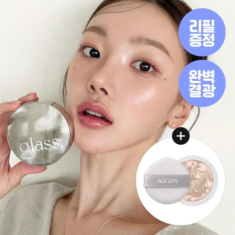 AGE 20’s Glass Skin Essence Pact Perfect Refill Set [SINGLE] #23