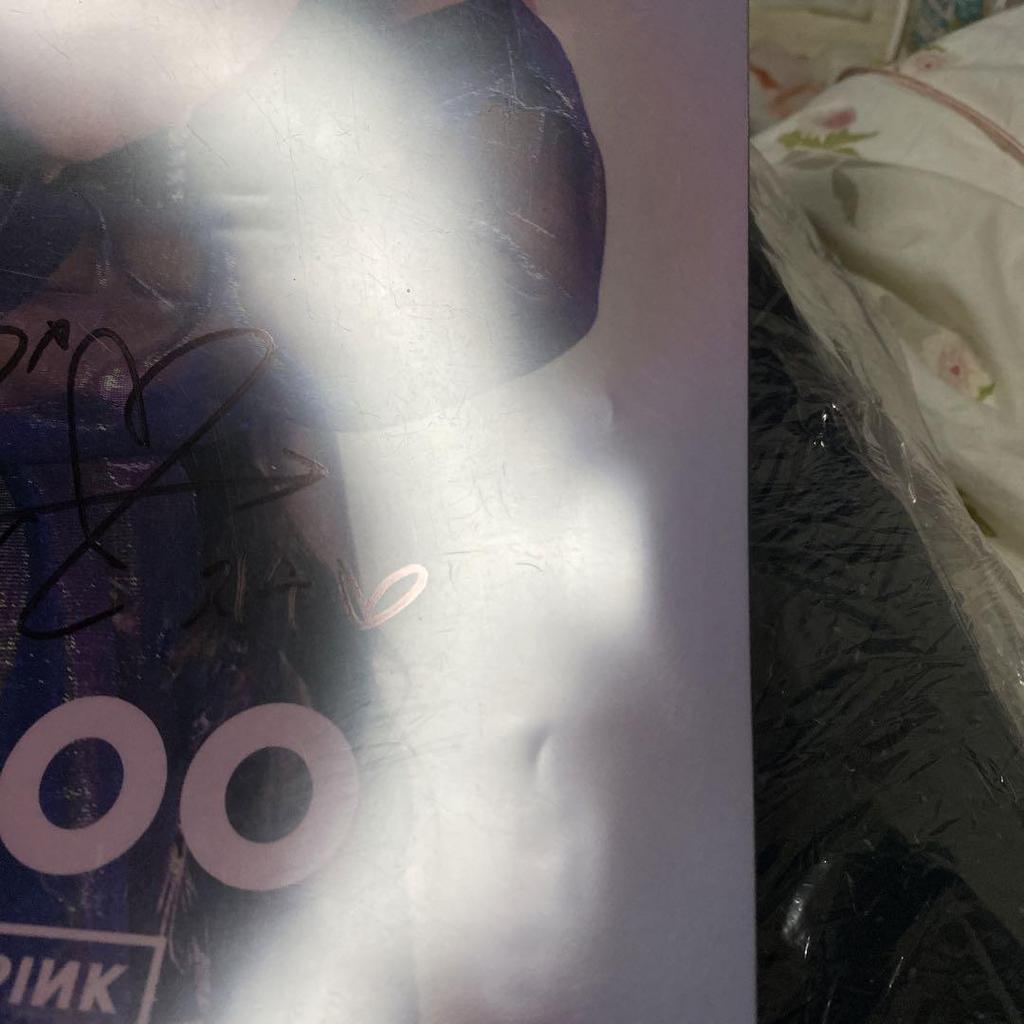 [USED] BLACKPINK JISOO autographed clear file