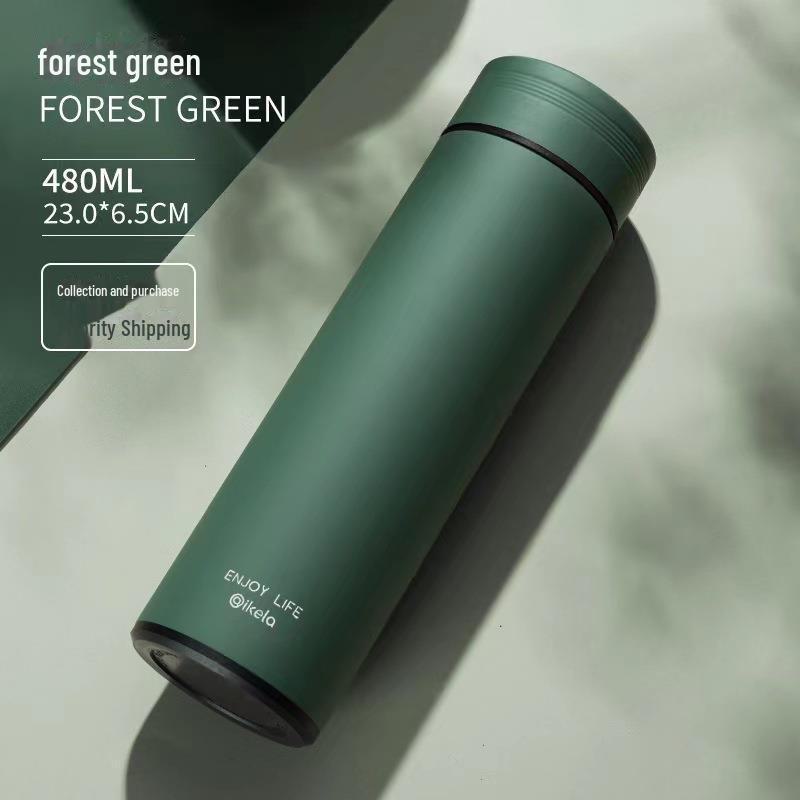 Korean Style 316 Stainless Steel Thermos with Smart Temperature Display – Unisex, Cute & Simple Design