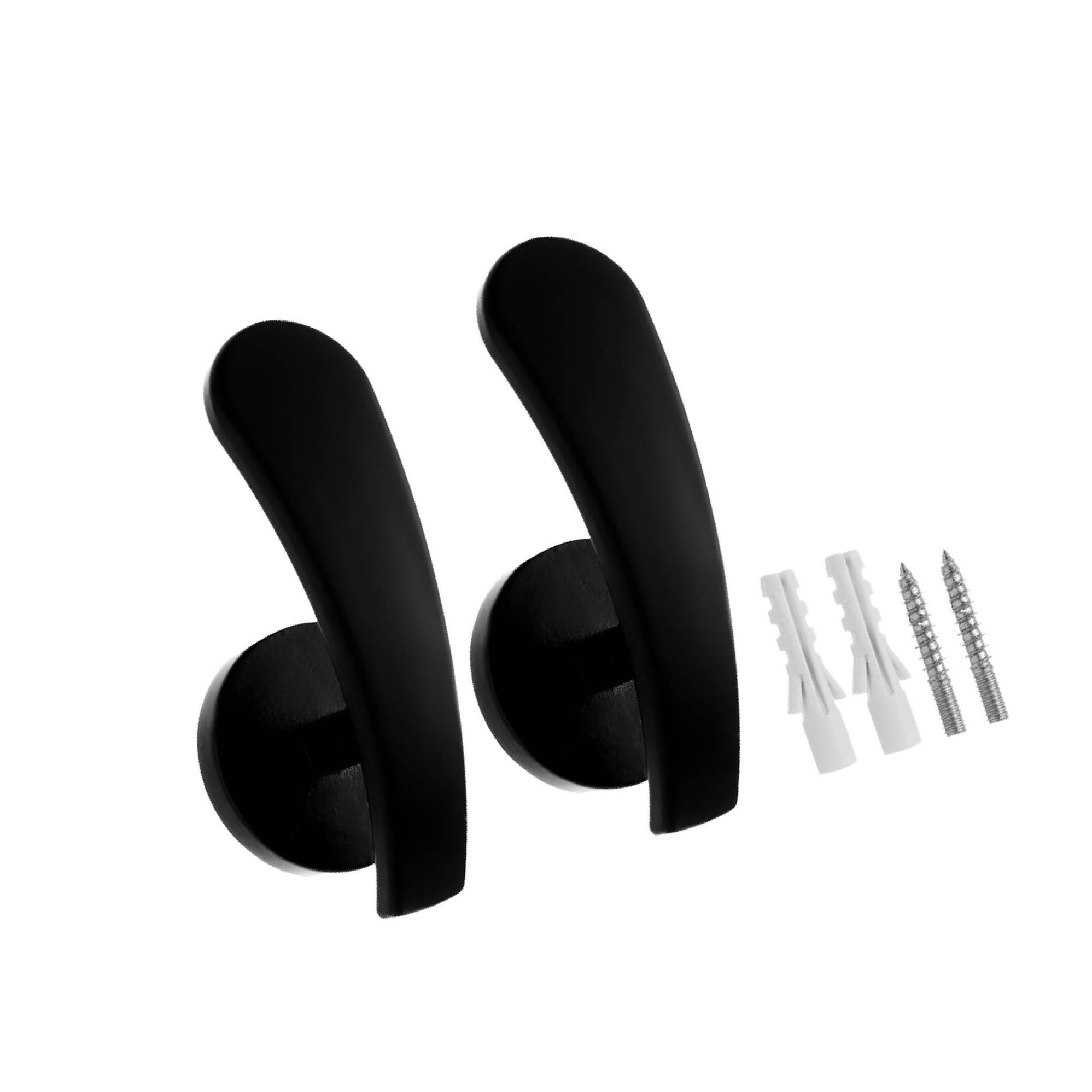 

2 шт. элегантные держатели для штор, крючки для подхвата штор для домашнего декора чёрный