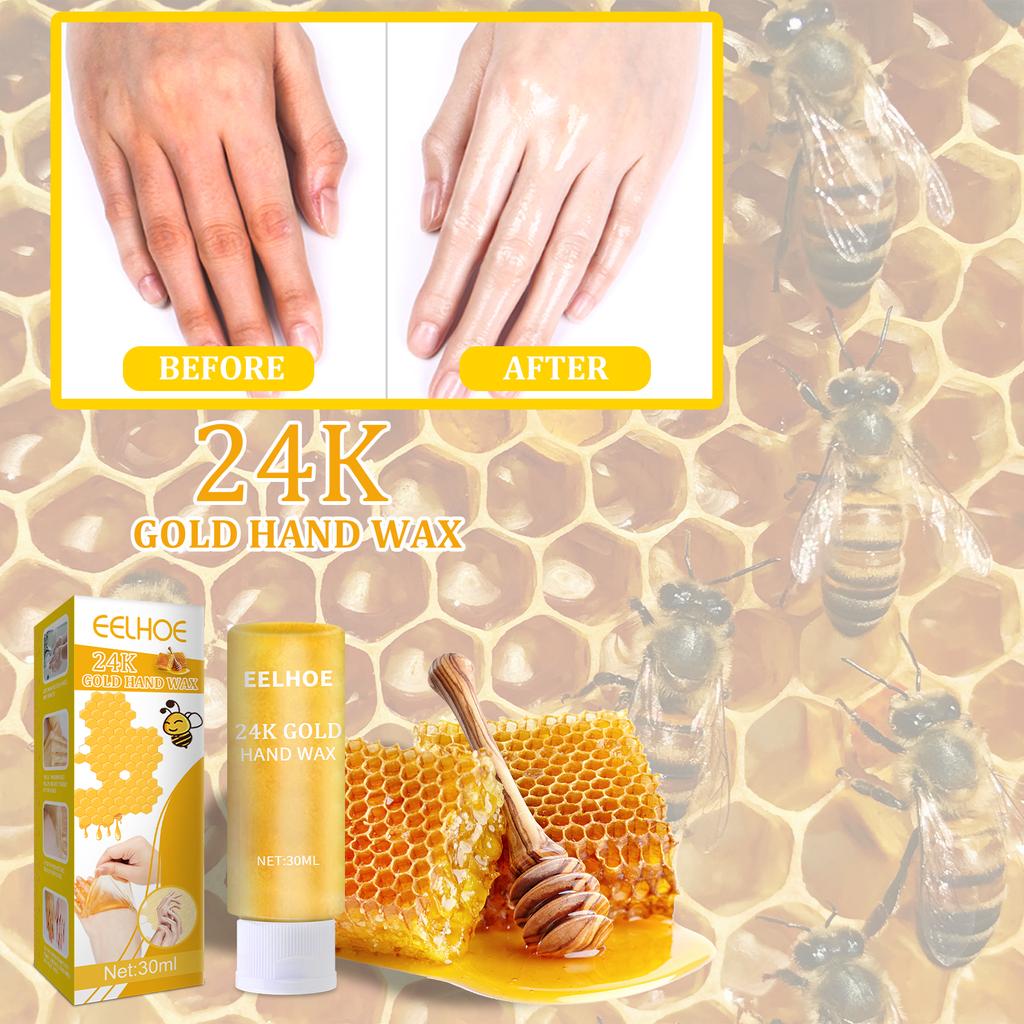 24K Gold Milk Honey Hand Care Masks Soothing Moisturizing Exfoliating Whitening Nourishing Hydrating Gel Hand Mask