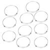 10Pcs Stainless Steel Bangle 1.6mm Adjustable Expandable Coil Bracelet DIY Accessories