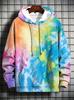 2026 Fashion 3D Printed Color Pattern Men's Hoodie Casual Loose Design Pullover Top Street Harajuku Y2k Men's Hoodie