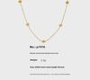 Elegant European & American Ins Style Small Flower Clavicle Necklace, 18K Gold-Plated Titanium Steel, Niche Design for Women