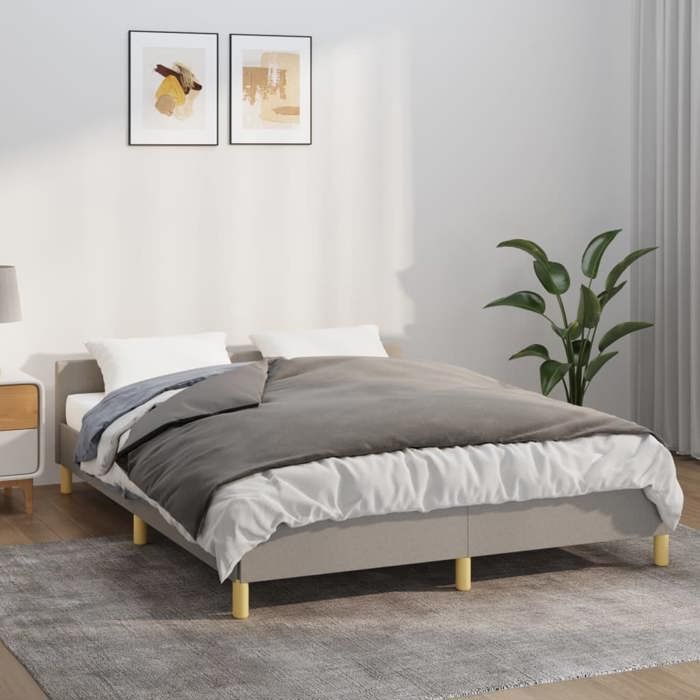 VidaXL Weighted Blanket with Cover Grey 152x203 Cm 11 Kg Fabric 3154892