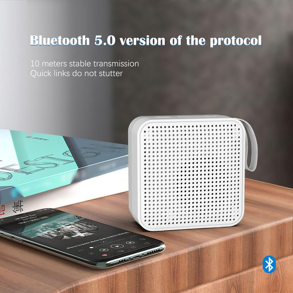 Mini Wireless Bluetooth Speaker with FM Radio, TF Card Slot & TWS Dual Pairing, Portable for Outdoor Travel