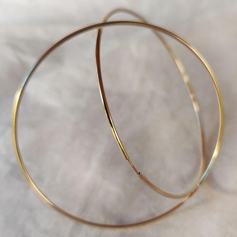 

Cool Style Sasia14k Basic Women s Hong Kong Style Ear Ring Small