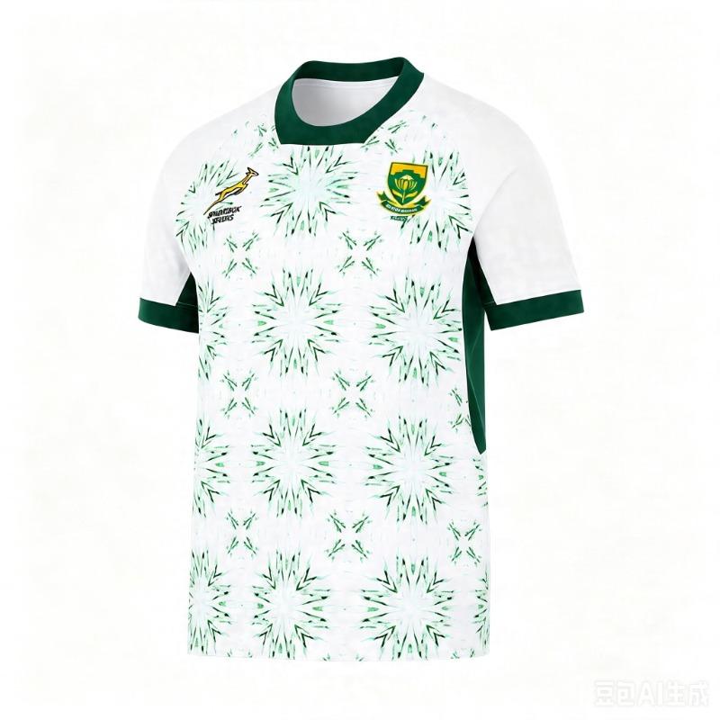 Sudafrica Springboks Maglia da Rugby Uomo e Donna T-shirt Oversize Estiva Traspirante Asciugatura Rapida Streetwear Abbigliamento