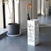 Stylish Wrought Iron Umbrella Stand – Creative Letter Design for Office Foyer Home Decor