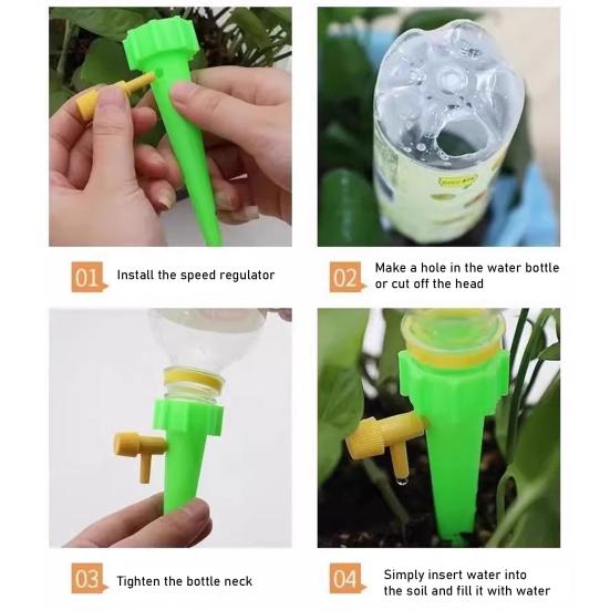 10 ks Nastavitelných samo zavlažovacích hrotů Vložka do květináče Zavlažovací hroty Kapková závlaha Automatické nástroje pro zavlažování rostlin Pasuje