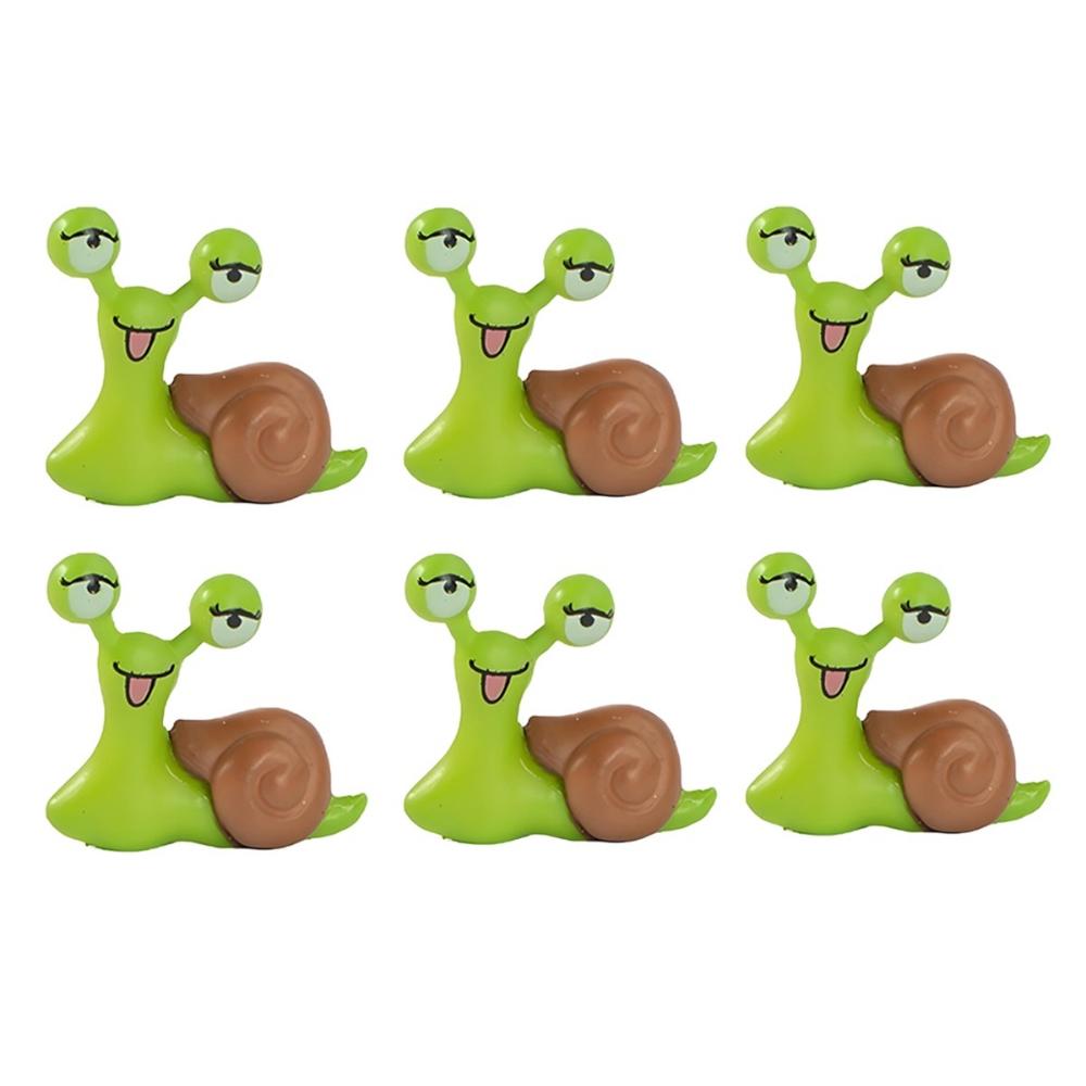 2-8 PCS Miniature Resin Snail Figurine – Cute Garden Ornament for Fairy Dollhouse, Bonsai Plant Decor & Terrarium