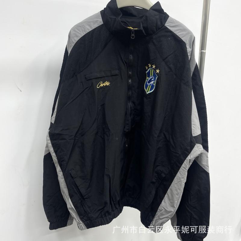 Mens Stand Collar Windbreaker Tracksuit Set Sporty Hoodie-Free Jacket Jogger Pants Casual Streetwear 2025