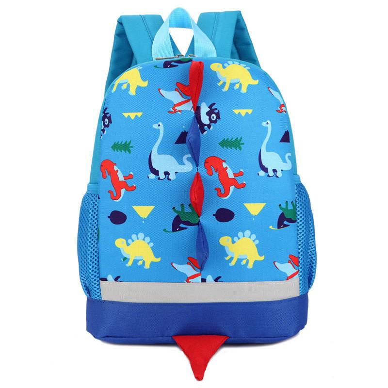 Cute Cartoon Animal Print Toddler Backpack Durable Nylon For Boys And Girls