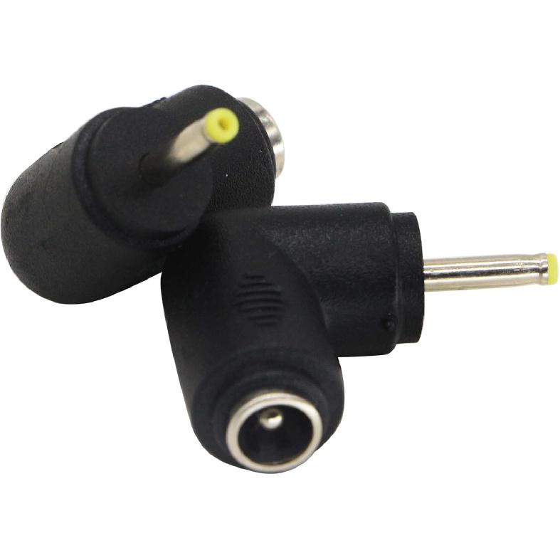 zdyCGTime DC2.5x0.7mm Male 90 Degree Angle to DC5.5x2.1mm Female Adapter5 Volt DC Barrel Power Jack Charging Cable Connector for Tablet, Electronic