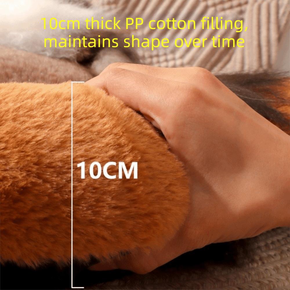 Cute Bear Shape Pet Mat Anti-slip Thickened Dog Sleeping Pads Soft Comfortable Warm Dog Mat Autumn Winter
