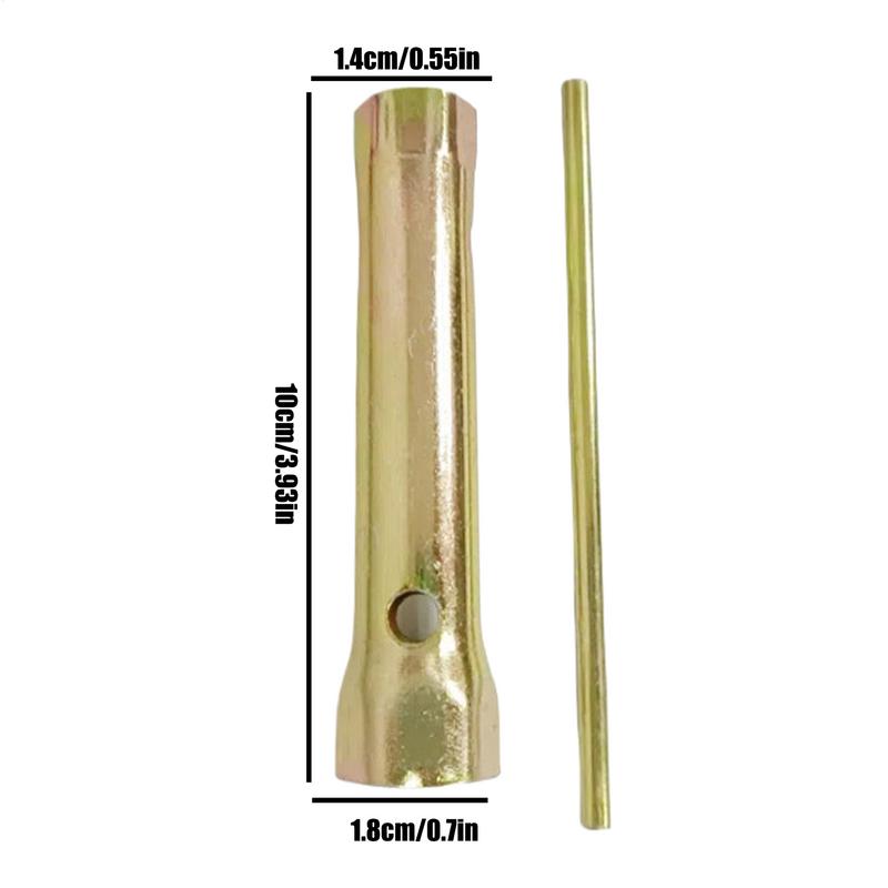 Double Ended Spark Plug Socket Wrench 16mm/18mm Spanner with Torque Bar HandleTubular Box for All Models Vehicle Maintenance