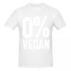 Unisex 0 Vegan Vegetarian T Shirt Vintage Plus Size Cotton Sleeve Custom Tshirt Unisex