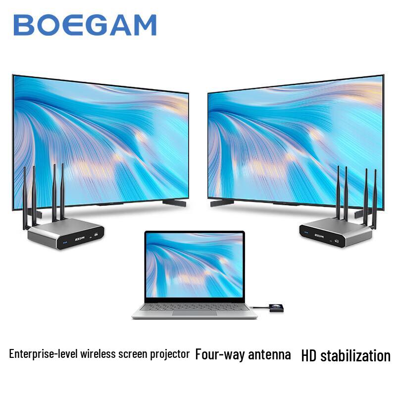 

BOEGAM Wireless Multi-Receiver Screen Mirroring System (CN version)