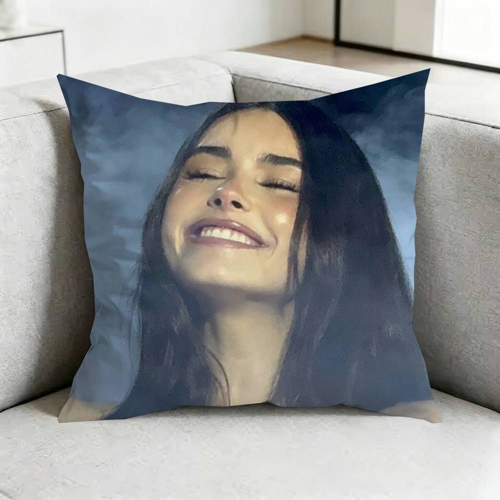 MadisonN Beer Pop Stars Pillow Case Square DoubleSided Sofa Cushion Cover Bedroom Bedside Pillow Gift
