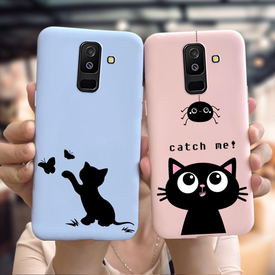 For Samsung A6 Plus 2018 Case Original Butterfly Silicone Funda Soft Protective Cover For Samsung Galaxy A6 2018 A6+ A6Plus Capa