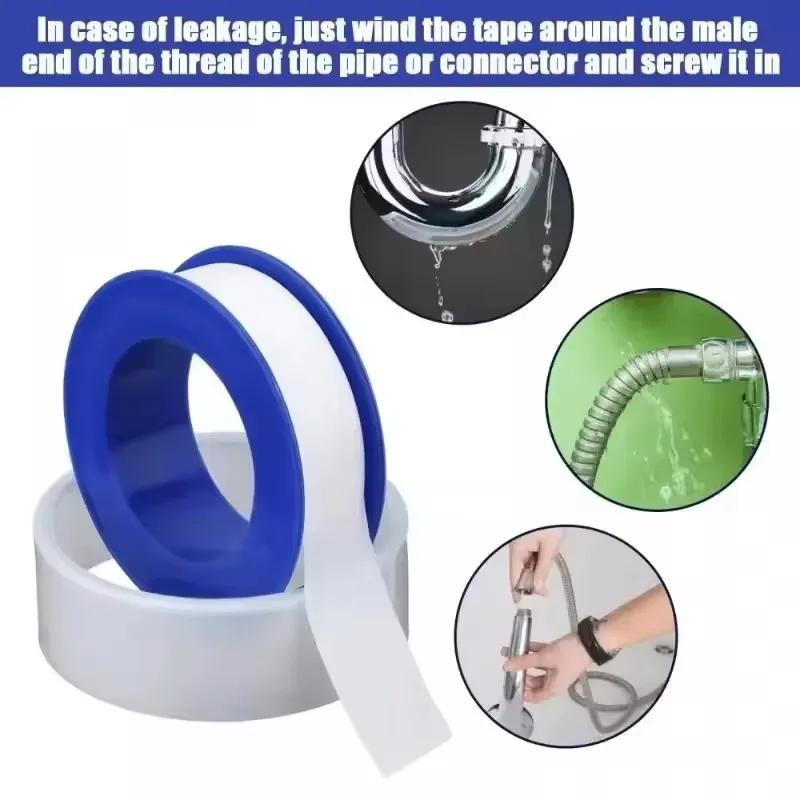 1-20Roll PTFE Industrial Sealant Tape Waterproof Thread Duct Tapes for Plumbing Fitting Repair Tools Shower Head Pipe Sealing