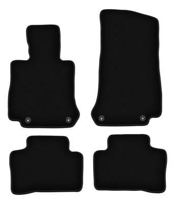 BASIC schwarze Velours-Fußmatten für: Mercedes GLC X253 SUV (2015-)