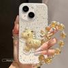 Apple iPhone 13 New Year Gold Foil Clear Protective Case