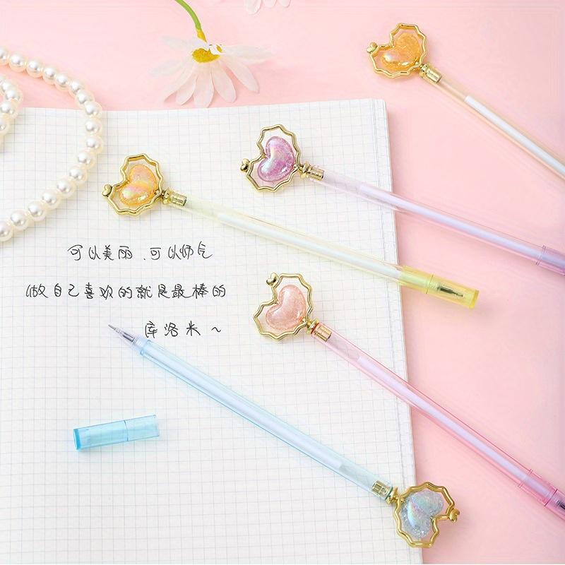 Return to school season 12pcs 0.5mm creative love beads neutral pen cute high-value styling gift pen sign pen student stationery