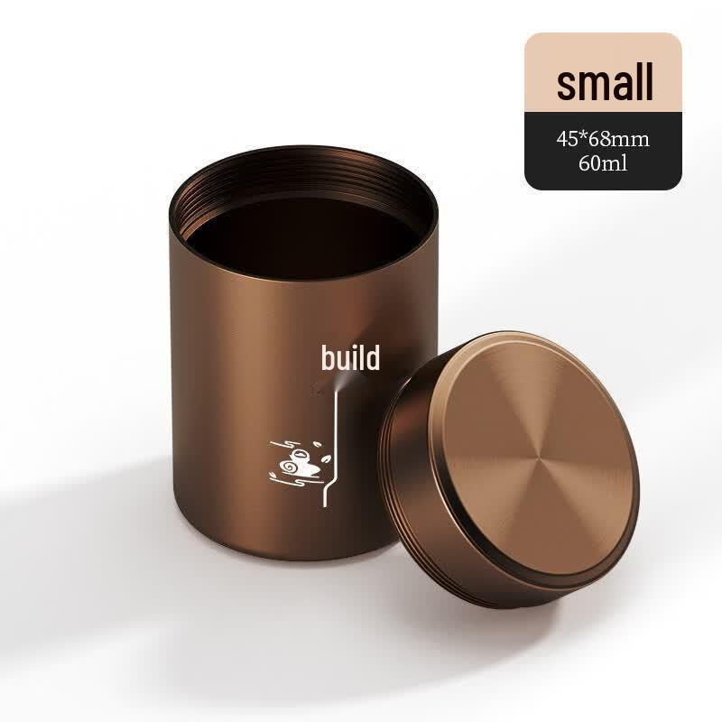 Portable Mini Aluminum Tea Caddy
