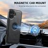 SUTENI G1 For iPhone 16 Magnetic Case Waxy Texture Leather Coated TPU Phone Cover