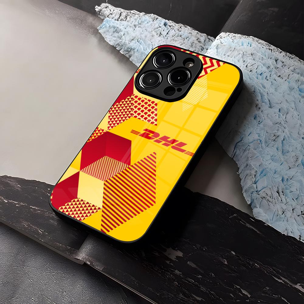 DHL Express Hülle Gehärtetes Glas Für IPhone 16 13 14 12 15 11 Pro Max Plus Mini X XR SE2020 Hülle