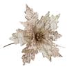Elegant 25cm Glittering Poinsettia Flower for Holiday Celebrations