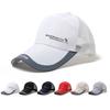 Summer Mesh Baseball Cap for Men Outdoor Quick Dry Sun Visor Hat Solid Color Letter Adjustable Male Trucker Hats