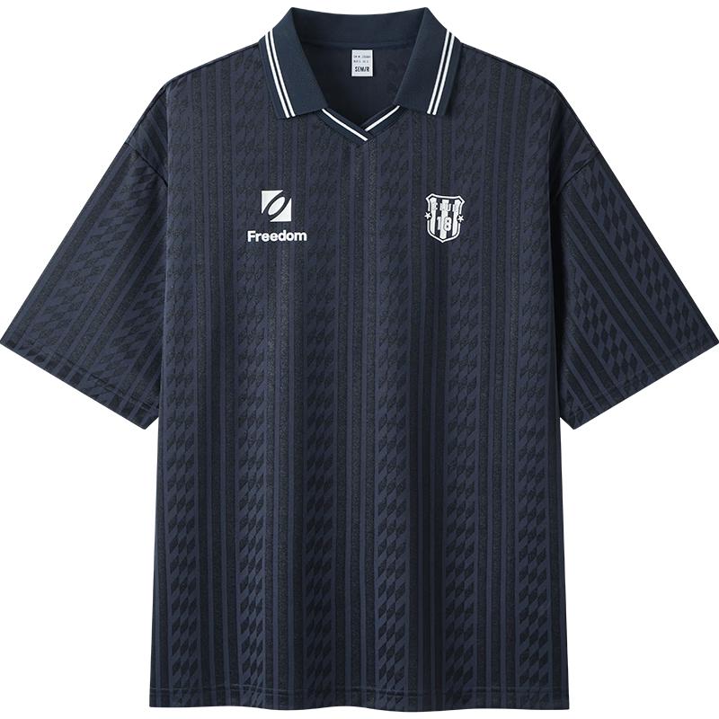 Semir Men s Color-Block Knitted Polo Shirt XXXL