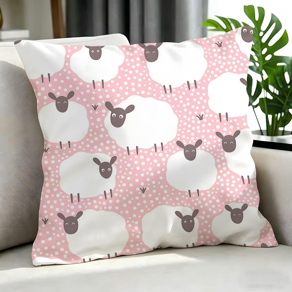 Cartoon ssheep Cushion Cover Cushion Cover Set Pcs x x x Pillowcase Decorative Sofa Home Decor