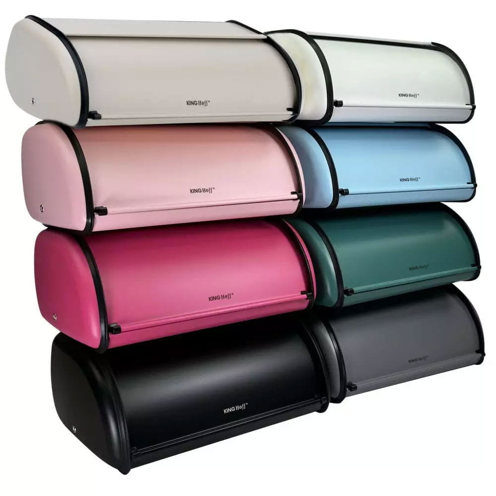 Small steel bread bin 36cm KINGHOFF KH-1753 Red