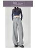 2026 American-Style Wide Leg Drawstring Sports Pants: Casual, Loose-Fit, Lazy Style