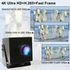 ELP 4K HDMI USB-kamera Vidvinkel PC-kamera för datorskärm Samtidig utgång Mini UVC-webbkamera 2x digital zoom 8MP USB-säkerhetskamera Grader