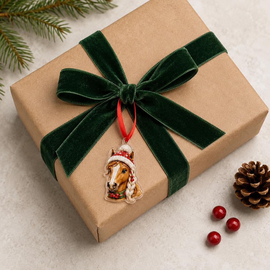 2D Adventskalender mit flachen Hängeornamenten für den Weihnachts-Countdown