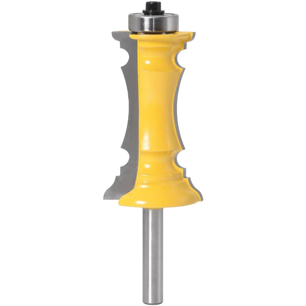 1Pc Mitered Drawer Front Molding Router Bit Door Handrail Line Tenon Cutter For Wood Tools - 8mm 12mm 1/2inch Shank