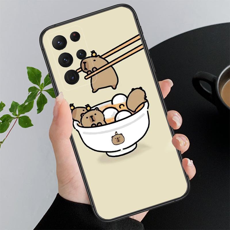 Phone Case For Samsung A17 A55 A16 A56 A35 A15 A53 A54 A33 A34 A25 A05S A52 A52S A07 A26 A06 Cute Fun capybara