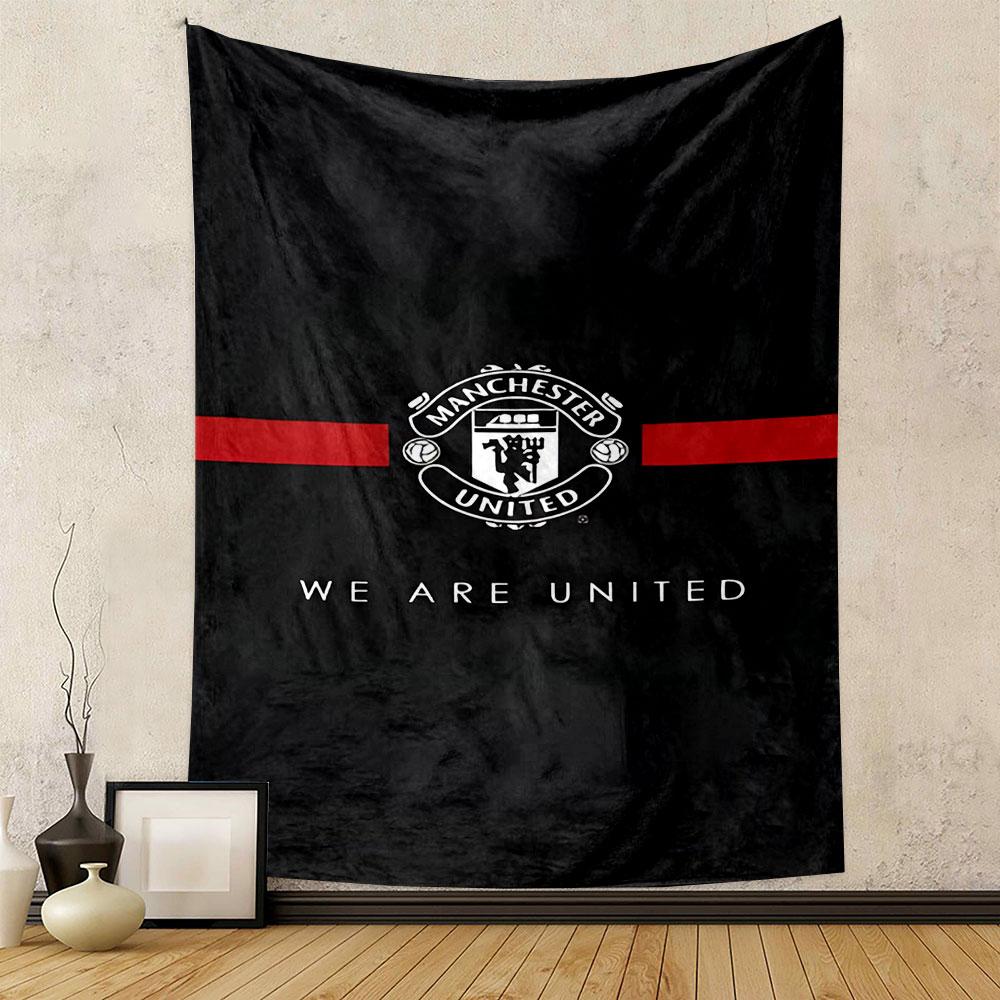 Manchester United Logo Design Patterned tapestry home decor, suitable for bedroom and living room, gift